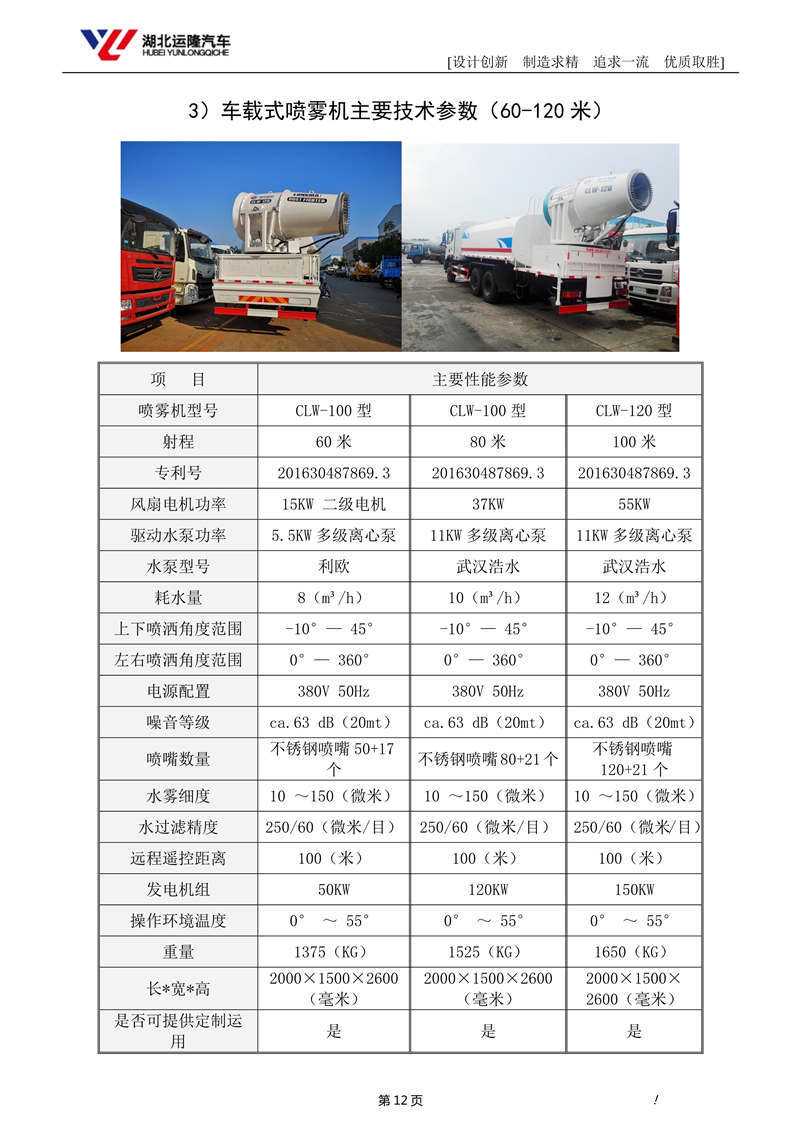 16噸東風T5多功能抑塵車資料（圓罐、60-120米霧炮）(圖6)